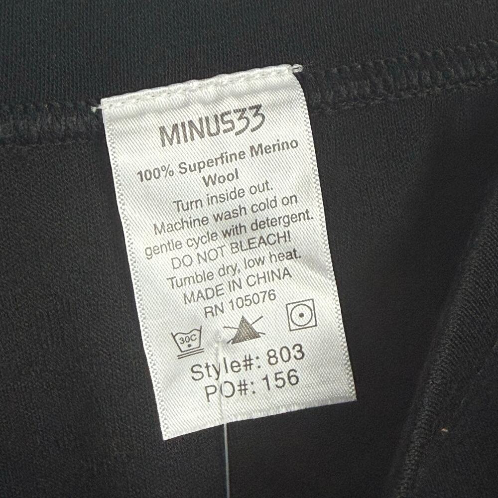 Minus 33 Women's Black Superfine Merino Wool Mid Weight Layering Bottoms NWT XXL - Picture 8 of 12
